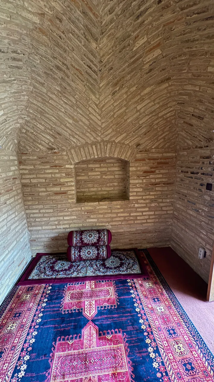 طاقچه آجری و قالیهای سنتی مشجری انارک