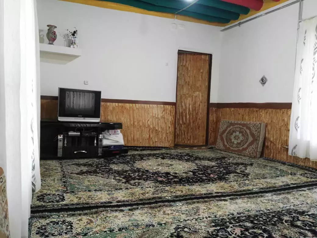 اتاق نشیمن سنار با فرش دستباف و تلویزیون