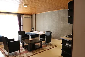 نشیمن اتاق هتل کوروش کنار پنجره