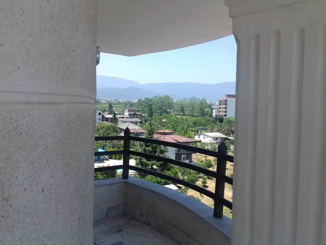 چشمانداز کوه و فضای سبز از بالکن هتل فلامینگو