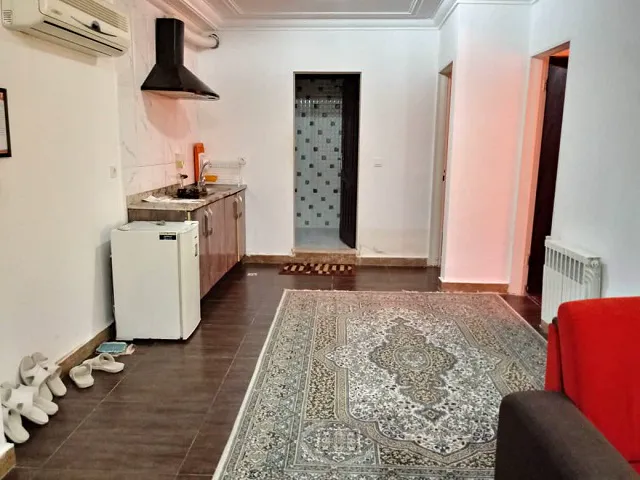 آشپزخانه و نشیمن اقامتگاه ساینا